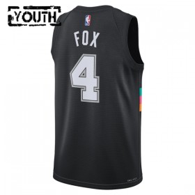Dres San Antonio Spurs De Aaron Fox Nike 2025-26 City Edition Crno Swingman - Dječji